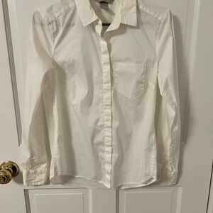 Classic White Button-Up Shirt
